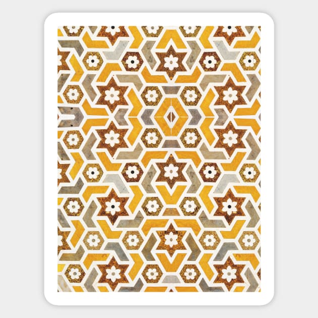 Minimalism Boho Pattern Indian Sticker by IAKUKI